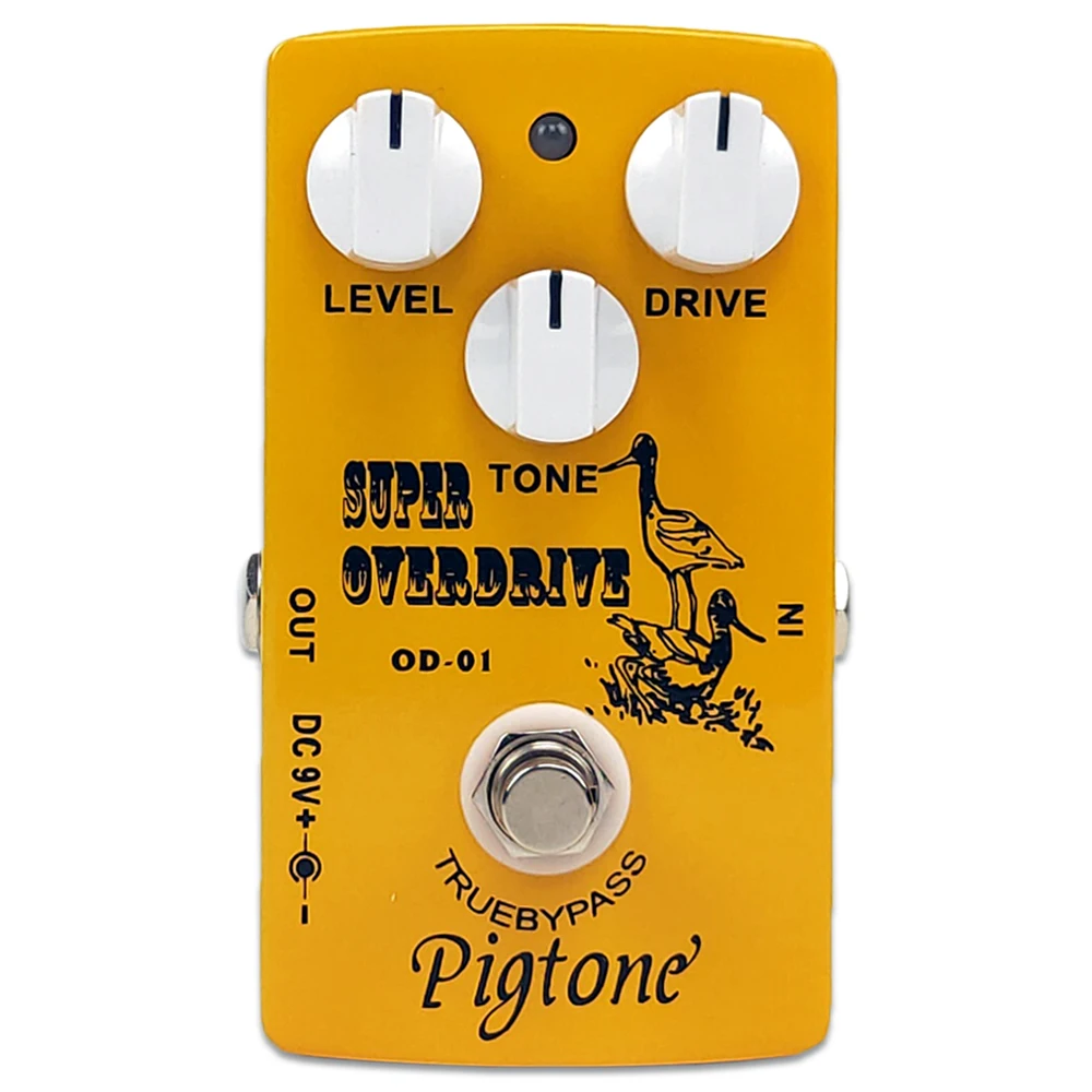 Pigtone PP-21 Super Overdrive Effect Pedal Electric Guitar Accessories Effects Pedals Real Bypass