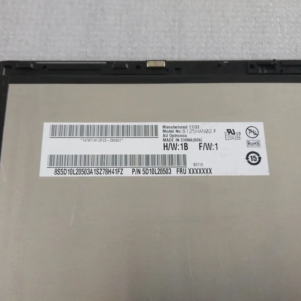 Lenovo yoga 720-12ikb 81b5005bsp 5d10p94922用lcdタッチスクリーン,デジタイザーマウントとベゼル