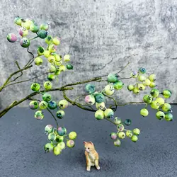 SunMade High-end Cranberry Blueberry Branch Home Decore Fake Plants Flower Arrangement Supplies Flores Artificales