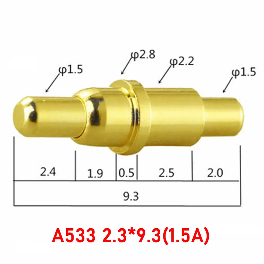 YUXI 1PCS Current ฤดูใบไม้ผลิโหลด Pogo Pin ชายหญิง Connector Heavy Current แบตเตอรี่เชื่อมต่อ POGOPIN หัวชาร์จ