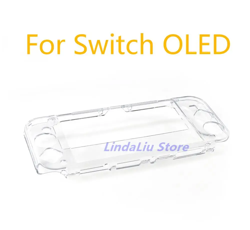 1pc Crystal Shell Case for Nintendo Switch OLED protective clear case hard shell cover transparent shell case for Switch Oled