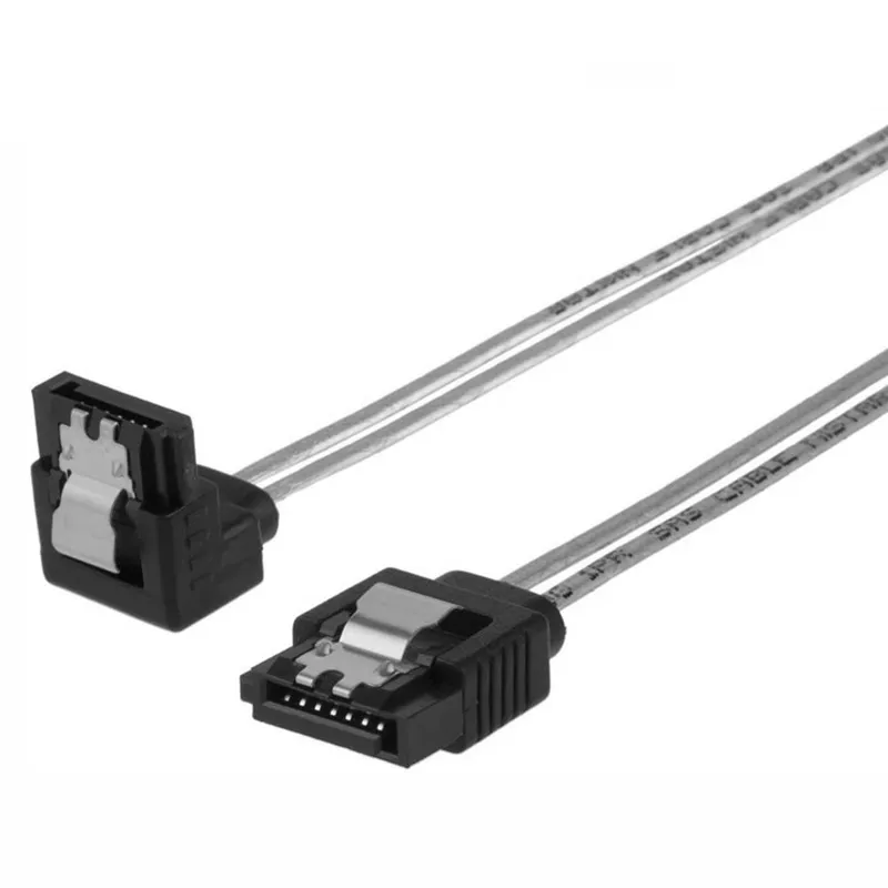 

SATA cable SATA 7-pin female to the lower corner of the female data cable 180 degrees to 90 degrees with locking latch