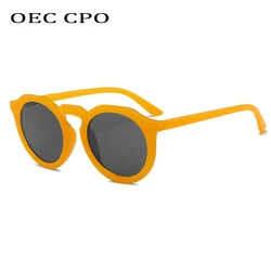 OEC CPO Vintage Round Sunglasses Women Brand Designe Fashion Orange Sun Glasses For Female Shades UV400 Eyeglasses Oculos De Sol