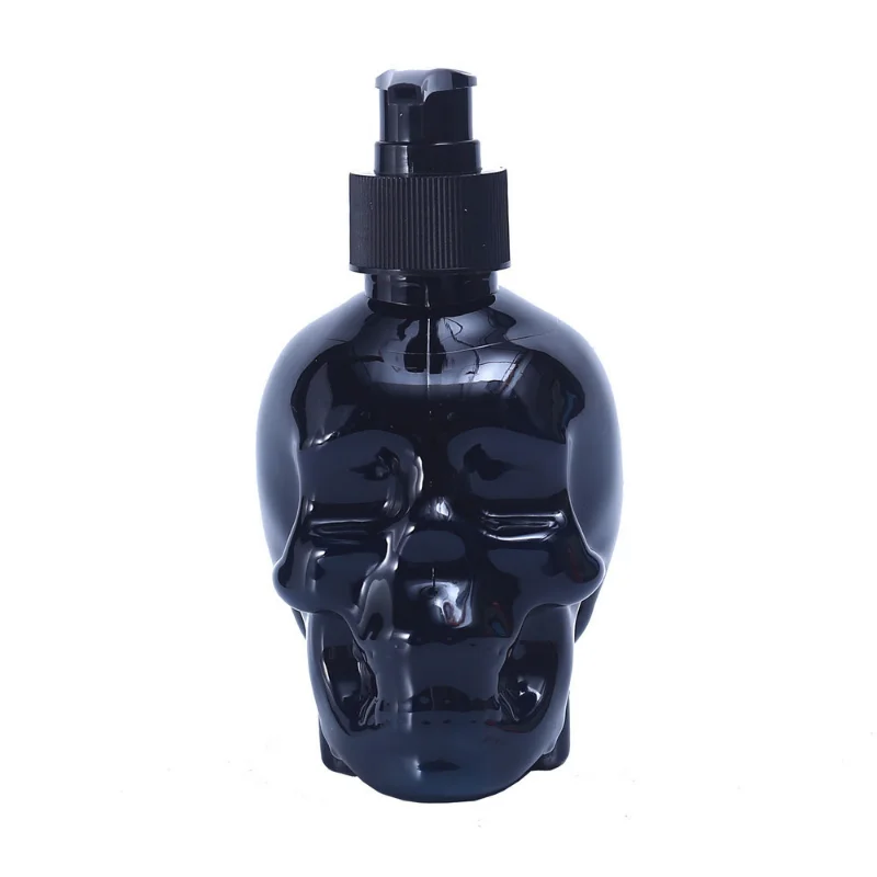 Creative Skull Liquid Soap Dispensers Black Plastic Hand Sanitizer Pump Bottles Shampoo Lotion Bottle Bathroom Storage Supplies