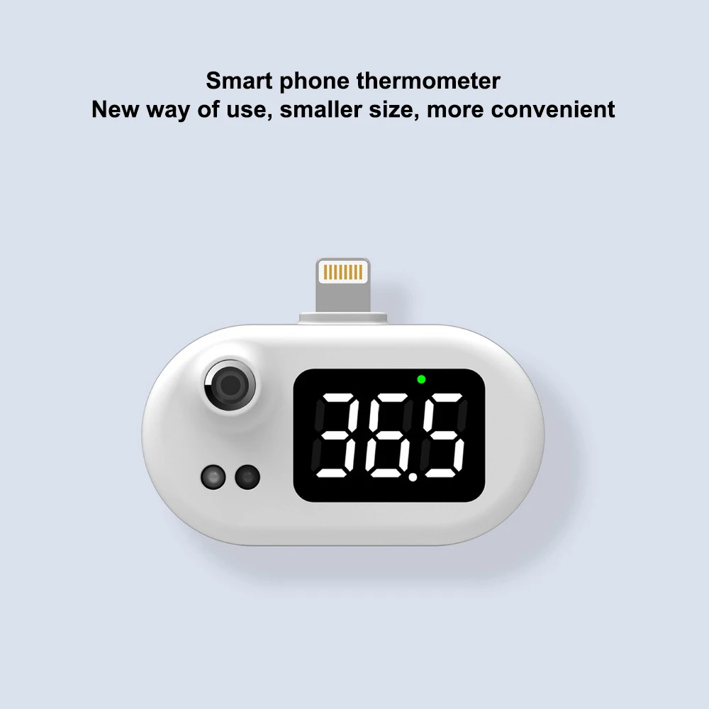 USB Smart Thermometer LED-Anzeige Mini-Handy Infrarot-Thermometer Typ C/Android/Apple Plug Temperatur mess schatz
