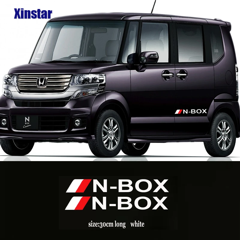 2Pcs Car Body Decal Sticker For Honda N-BOX Nbox Auto Accessories