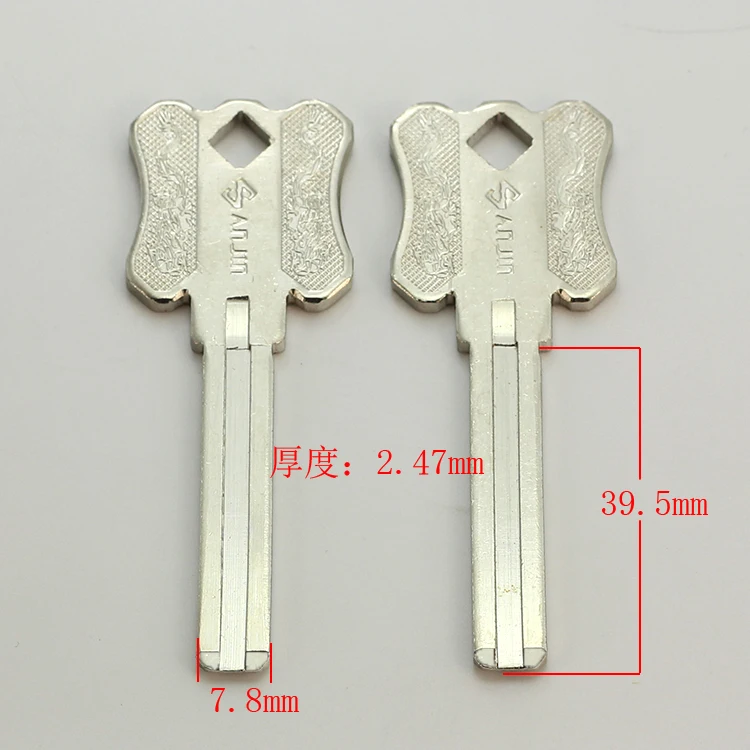 B396 House Home Door Empty Key blanks Locksmith Supplies Blank Keys 10 pieces/lot