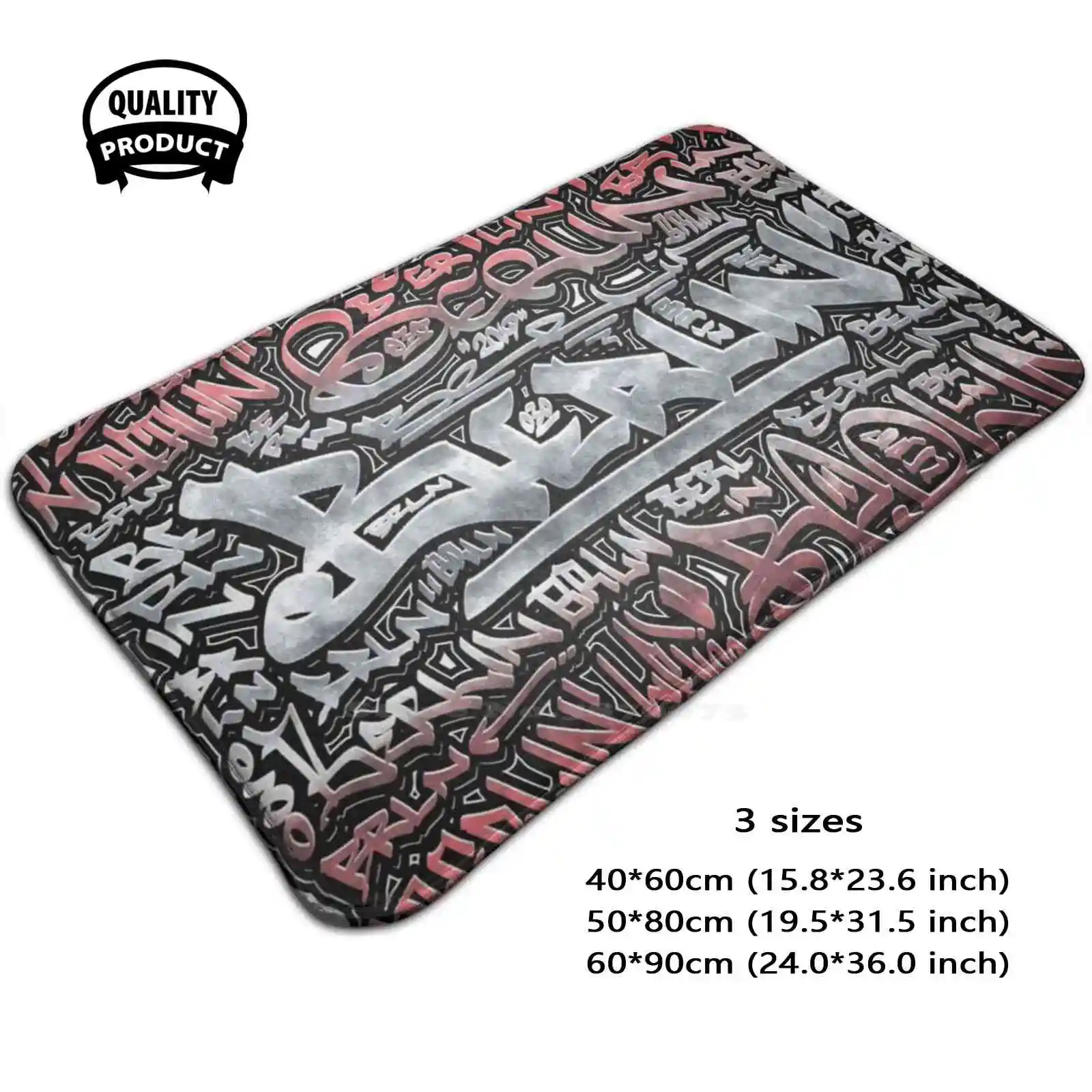 Berlin Soft Cushion Home Carpet Door Mat Car Rug Bln Brln City Town Capital 030 Berlin Ultra Berlin Hooligan Ultras Hooligans