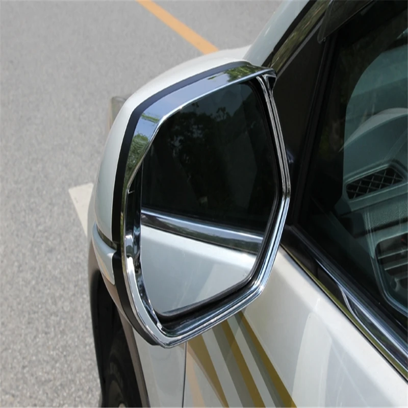 

WELKINRY car auto cover For Honda CR-V CRV 2012-2016 ABS chrome side wing fender rearview mirror sun fine rain visor shield trim