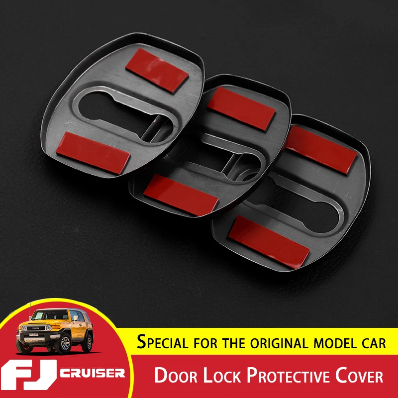 3 Pieces For Toyota FJ Cruiser Door Lock Protective Cover FJ Cruiser Tailgate Protection Limiting Stopper Solve Abnormal Noise 5