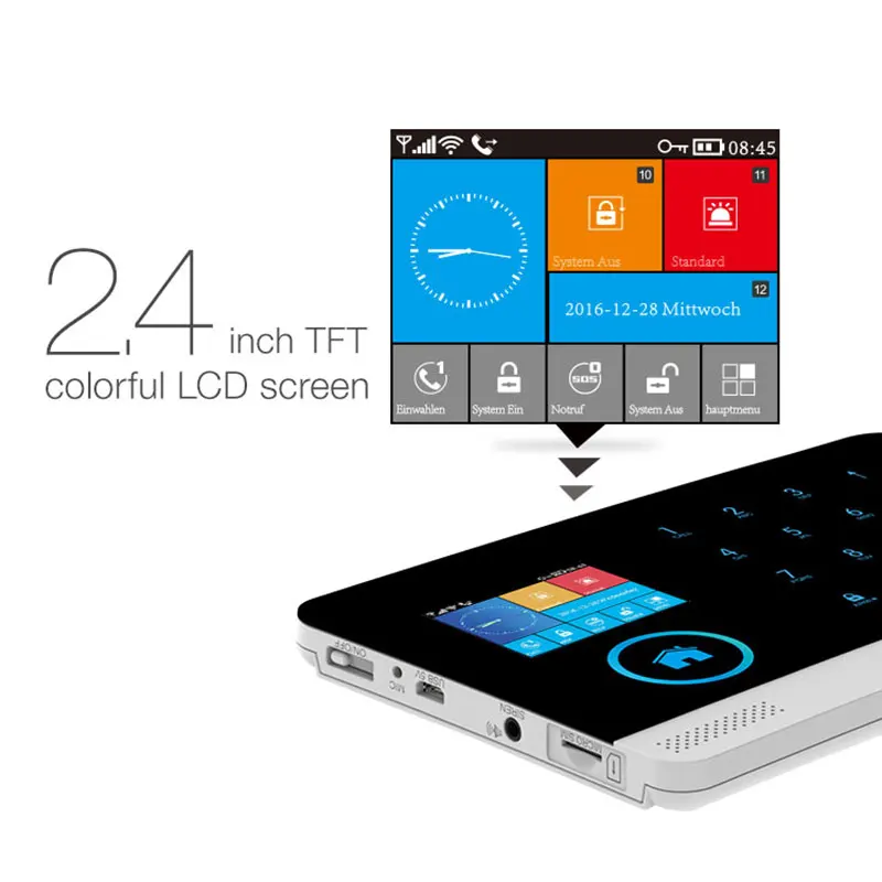 Go PG-103-sistema de alarma de seguridad para el hogar, intercomunicador con Wifi, GSM, Control remoto, Autodial, 433MHz, detectores, IOS, Android, aplicación Tuya