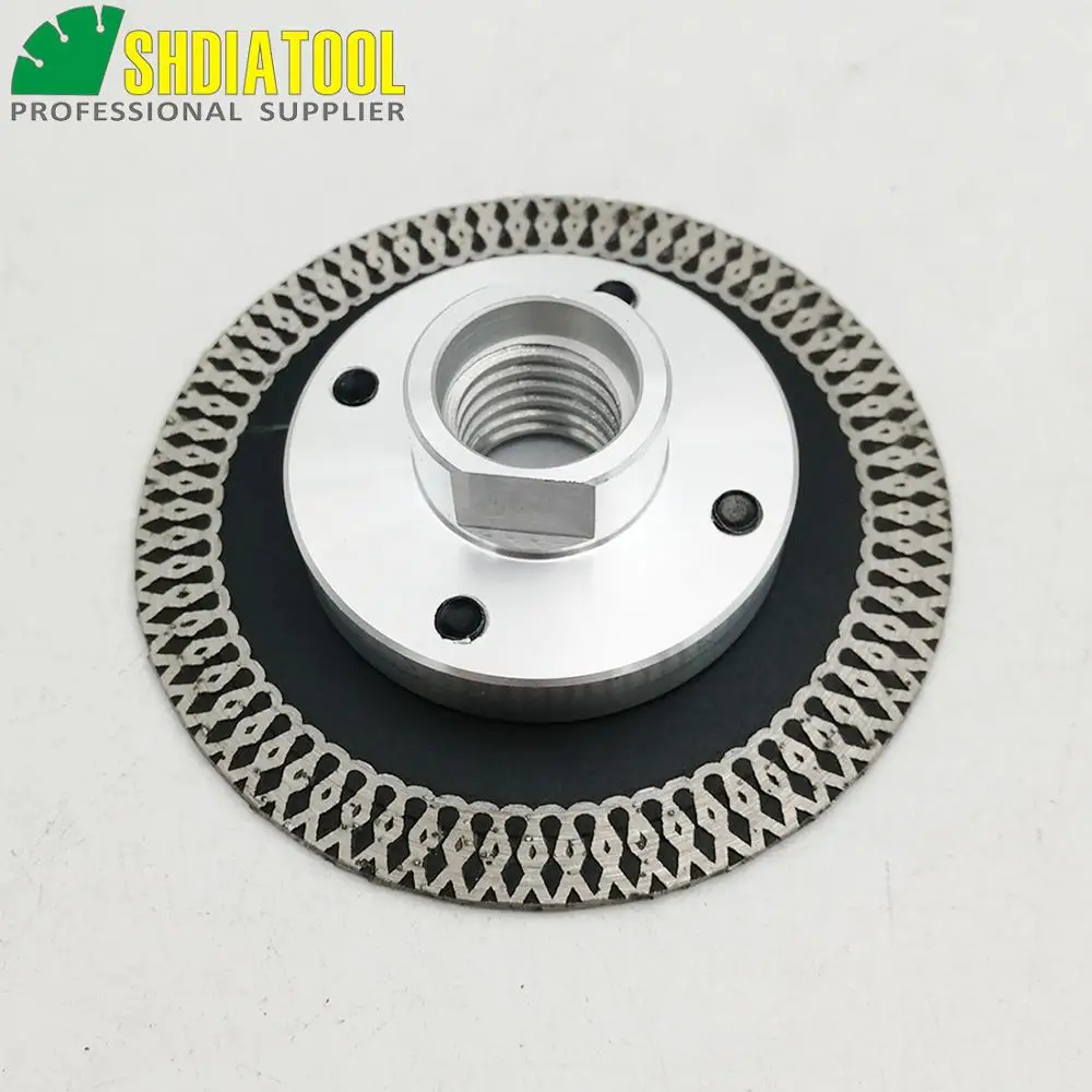 SHDIATOOL 1pc 75mm Heißer Gedrückt Diamant Trennscheibe Mini Mesh Turbo Felge Diamant Sägeblätter mit 5/8-11 flansch 75mm Cutter