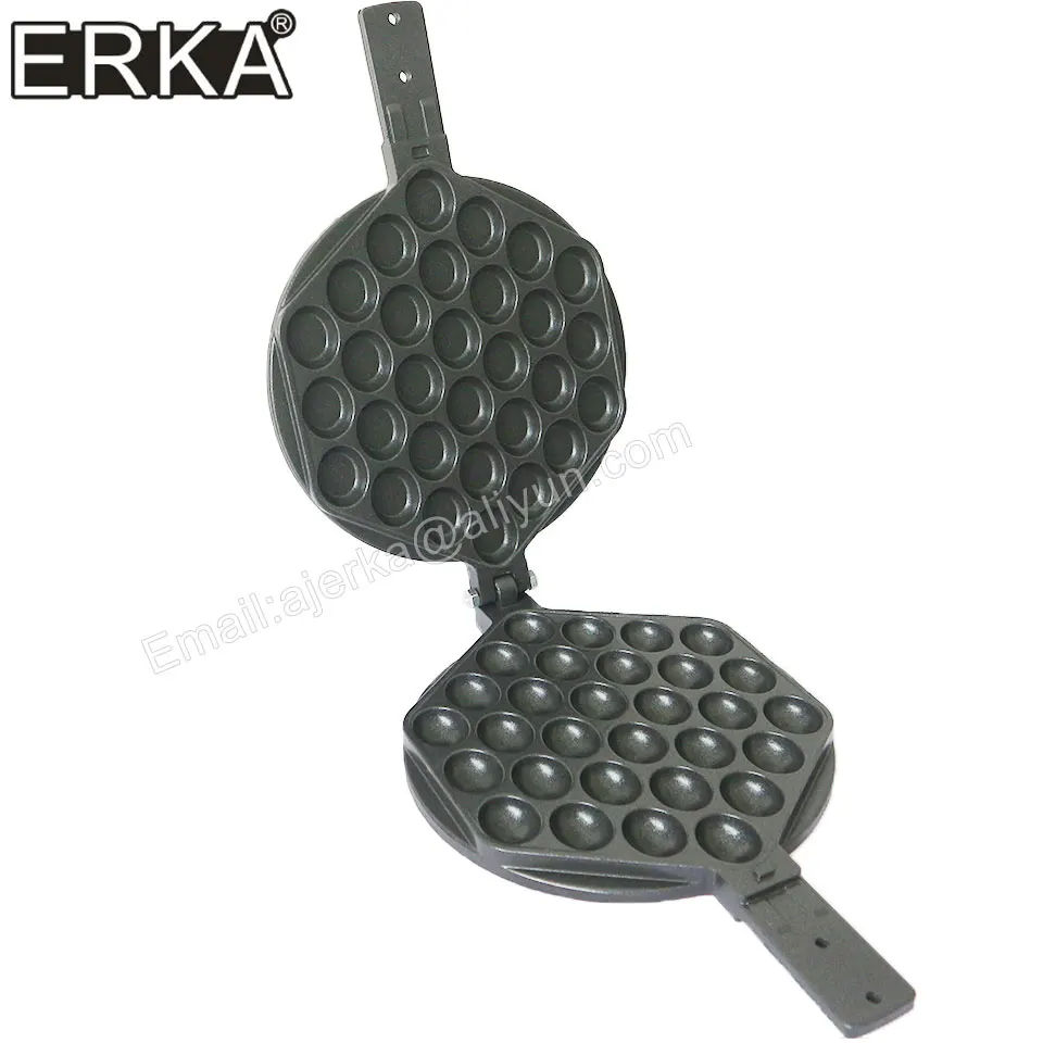 ERKA Hongkong Commercial   Roller Baking Pan Eggs Bubble Waffle Machine  Iron  Eggettes Mold Muffin Non-stick Plate