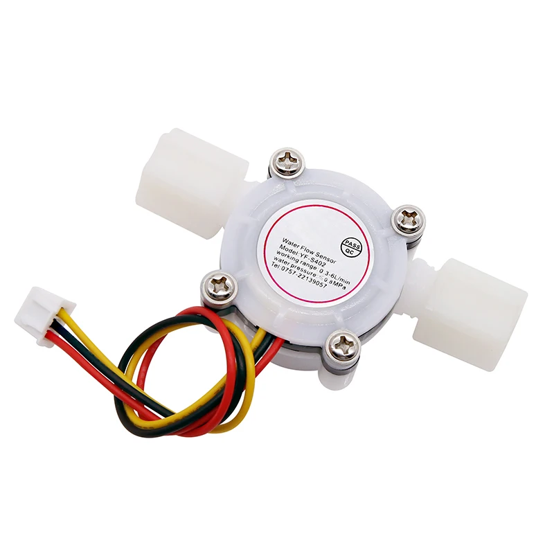 

DN8 Water Dispenser Water Flow Sensor 1.75MPa Hall Sensor Smart Toilet 1/4" PE Pipe Turbine Flowmeter DC5~18V