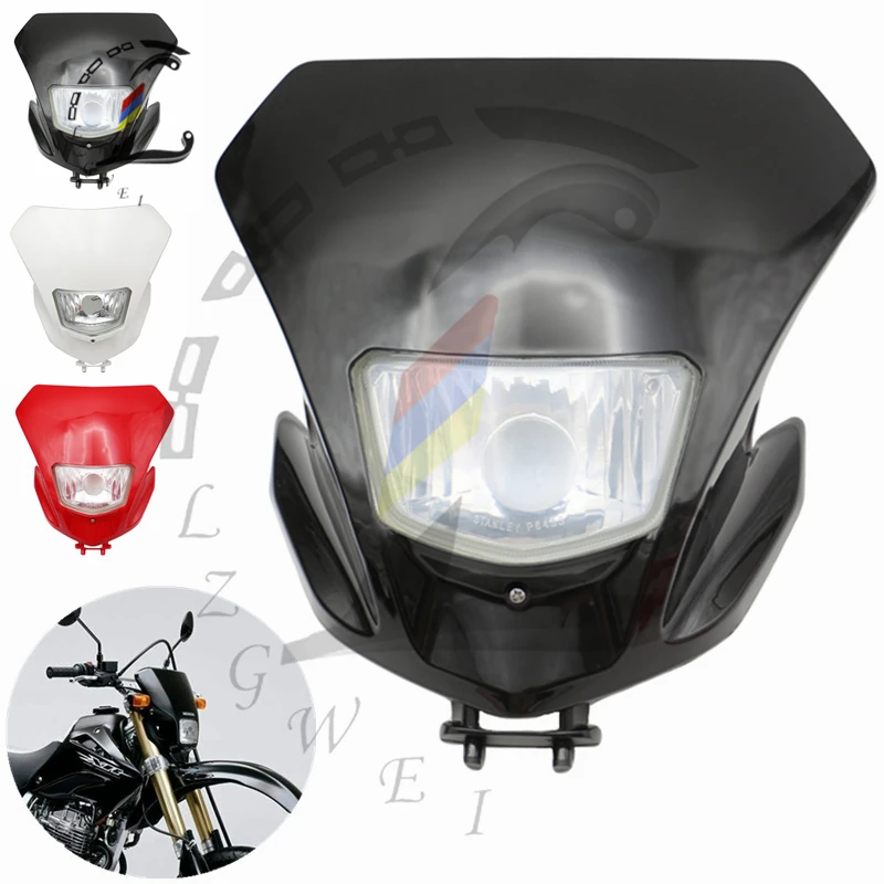 

Motorcycle Glass Headlight Assembly FOR Honda XR250 XR400 XR 250 400 Dirt Bike Headlamp Fairing Headlights