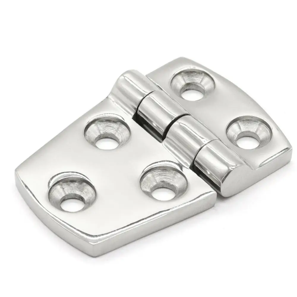 Boat 316 Stainless Steel Short Side Door Hinge Casting Strap for Yacht RV Marine Door Hing Hardware