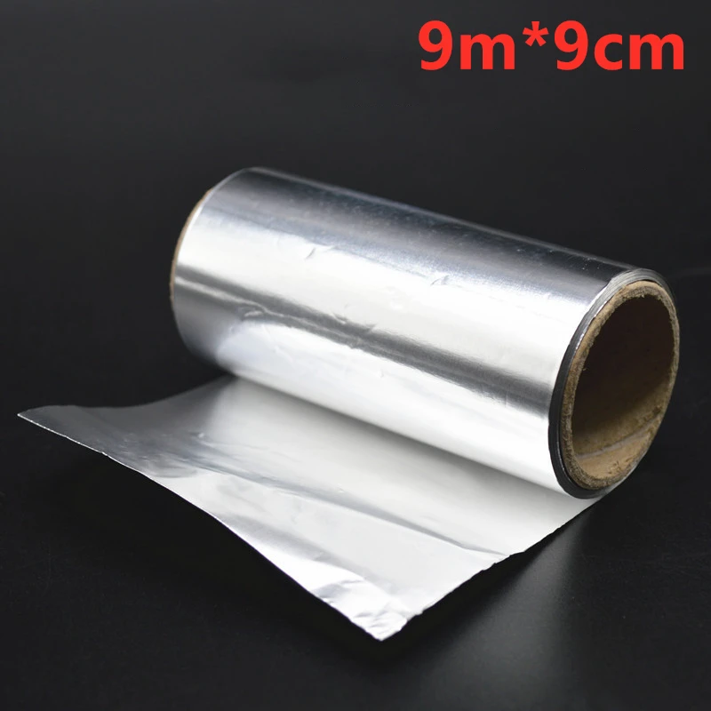 9m*9cm Aluminum Foils Sheets for Hair,Professional Hair Coloring Dye Highlighting Foil for Salon Barber Bleaching Application