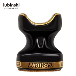 LUBINSKI Cigar Stand Gadgets Ceramic Holder Ashtray Practical Pocket Cigarette Travel Portable Smoking Rest