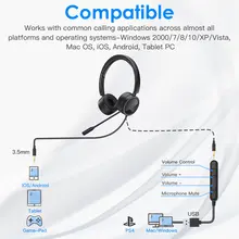 USB headset with mic for PC and noise cancelling #5