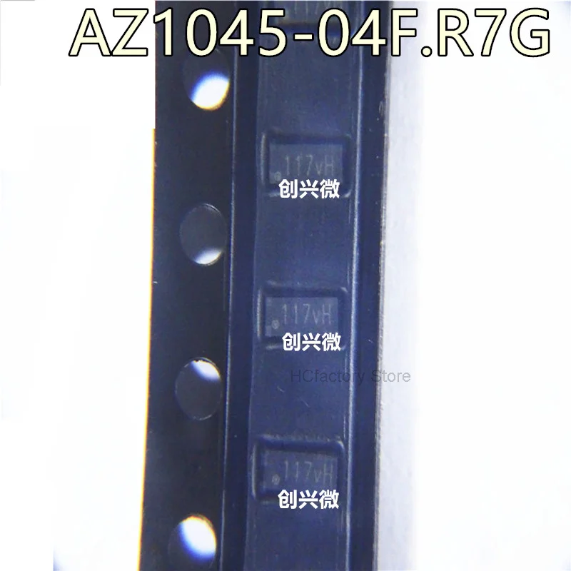 Originale 20 pezzi az1045-04f.r7g dfn2510, diodo di protezione antistatico, prodotto originale, 117