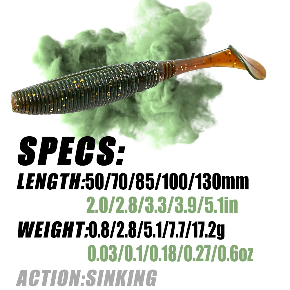 B&U Fishing Lure 50mm 70mm 85mm 100mm 130mm Soft Baits Fishing Wobbler Bass Pike Bait Artificial Fishing soft Lure Tackle