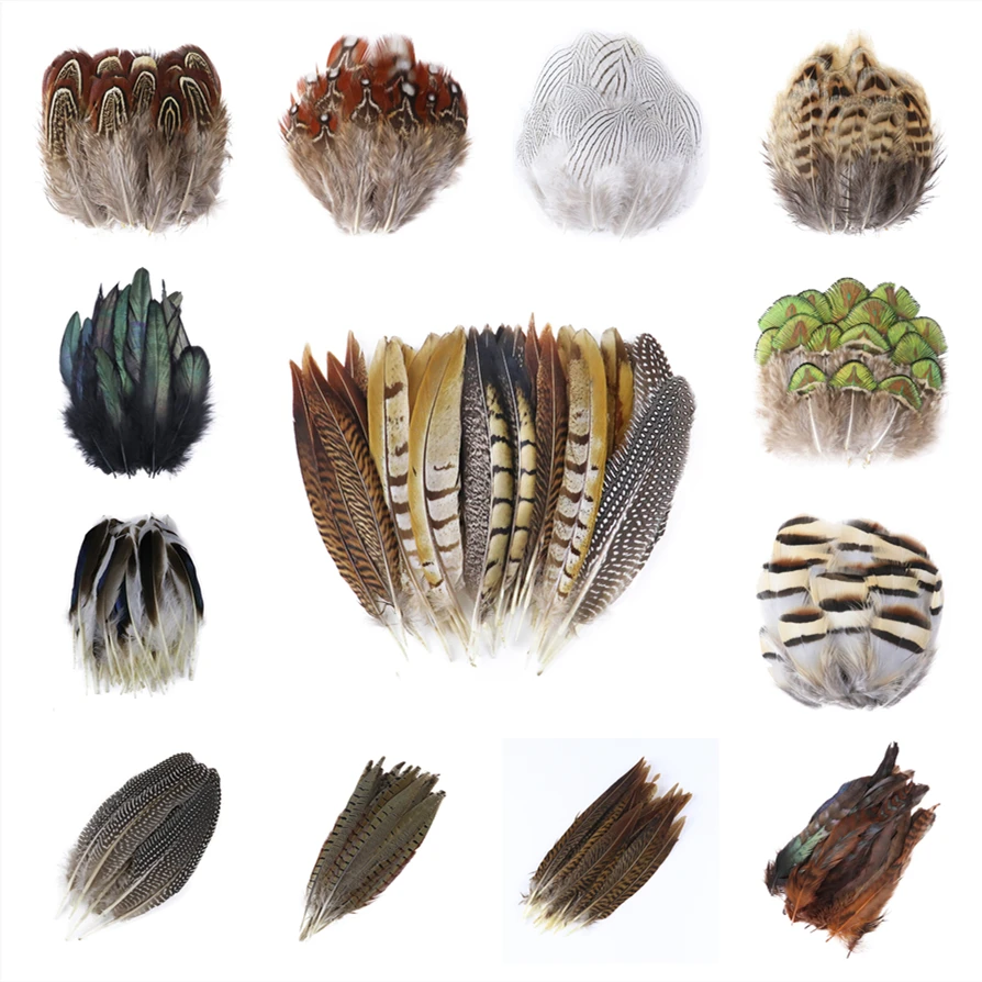 Wholesale Natural Pheasant Peacock Feathers for Crafts Jewelry Making Accessories Decoration Plumes 5-15CM 20/50/100PCS