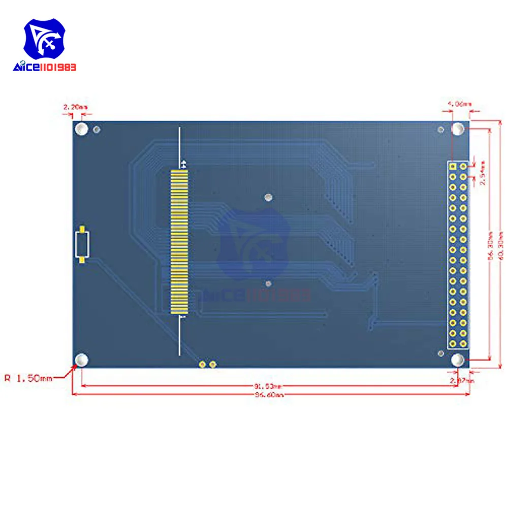 diymore 3.5 inch 480x320 IPS TFT LCD Display Module ILI9486/ILI9488 Driver 36Pins SPI Interface for Arduino Mega2560 5V/3.3V