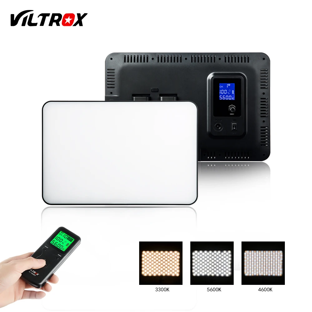 VILTROX 3/2pcs VL-400T 40W LED Video Light Bi-color Dimmable Wireless remote Lighting Kit+75