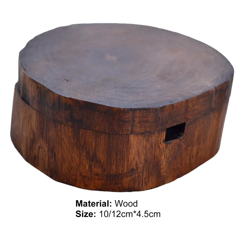 55% Dropshipping!!Tree Stump Shape Ash Tray with Lid Wood Art Collection Smoking Ashtray for Home