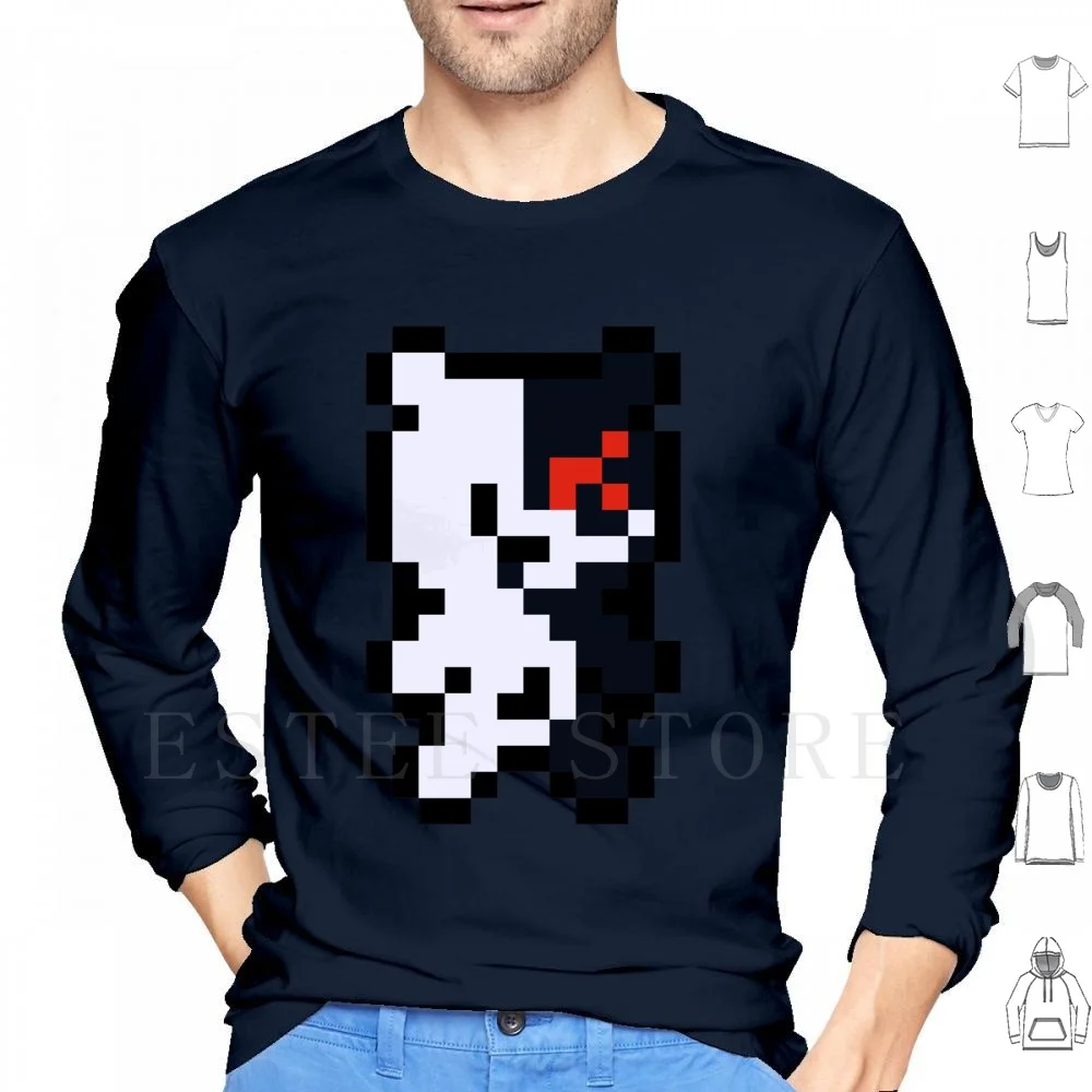 Pixel Monokuma Hoodies Danganronpa Dangan Ronpa Monokuma Vita Pc Sprite Pixel Pixel Art 8bit Nes Gaming