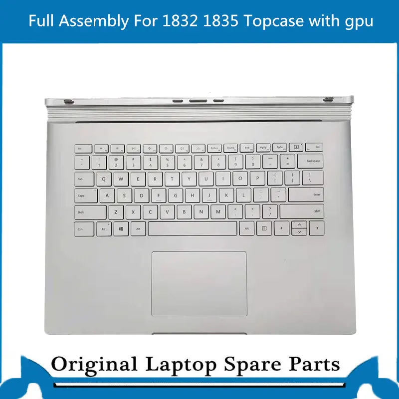 Full Topcase for  Surface Book 2 1832 1835 Base with US Keyboard Trackpad Battery GTX1050 2G