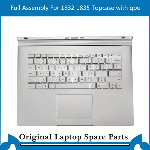 Topcase completo para Surface Book 2 1832 1835 Base con teclado estadounidense Trackpad Batería GTX1050 2G