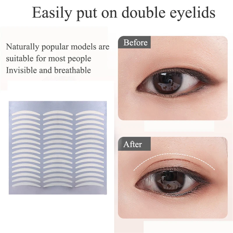 1Set 120 Pairs Women Invisible Double Eyelid Tapes Makeup Eye Stickers Fork Makeup High Quliaty Nice