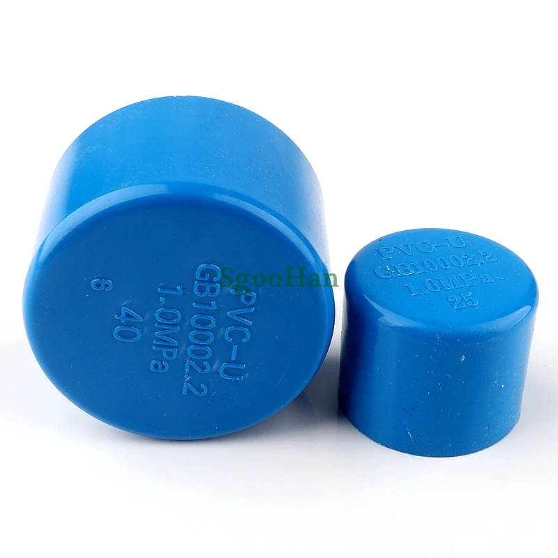 5~100pcs Irrigation System ID 20~50mm Fittings PVC Pipe End Cap Hydroponic Framework Coupler Adapter End Plug Tube Joint