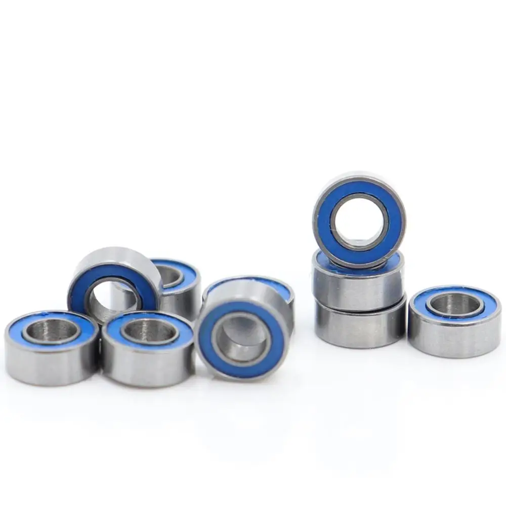 

MR63-2RS Bearing ABEC-3 10PCS 3x6x2.5 mm Miniature MR63RS Ball Bearings Blue Sealed L-630DD