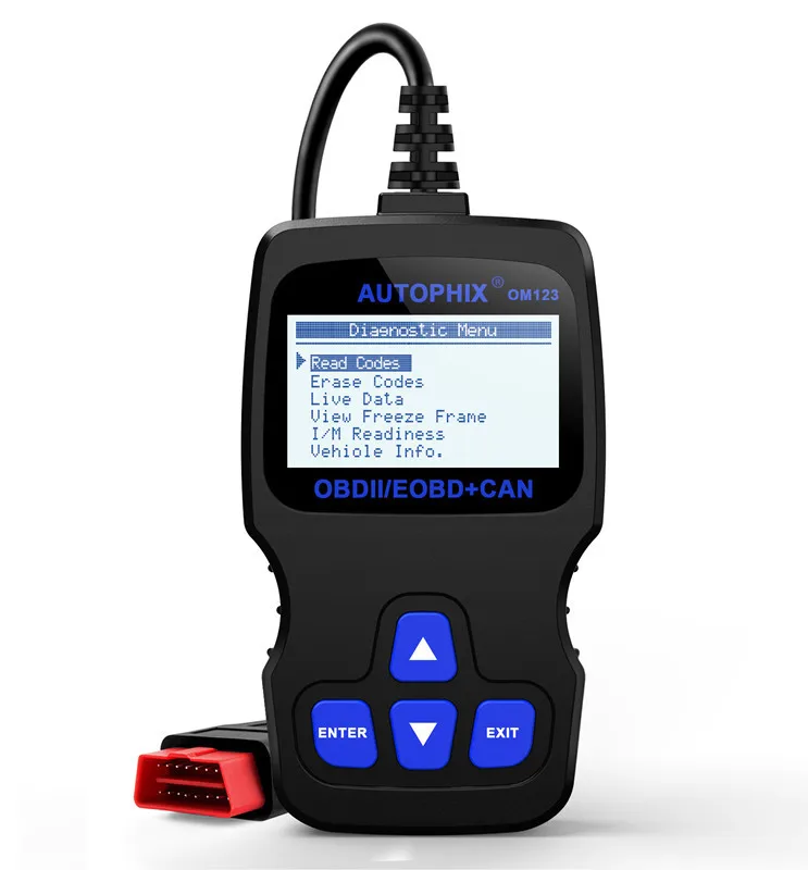 Imagem -02 - Autophix Om123 Obd2 Eobd Pode Motor Detector de Falhas Om123 Diagnóstico do Carro