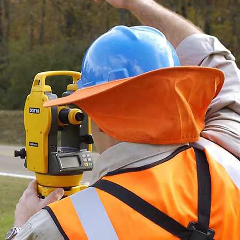 Gorra de protección para el cuello, sombrero duro de seguridad para trabajadores de la construcción al aire libre, sombrilla de verano