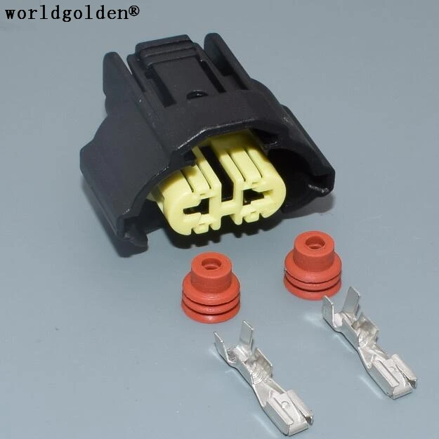 

Worldgolden 2pin Auto Waterproof Connector Female Fog Lamps Connector H11 H9 M6 Plug 6189-0935 For Toyota Mazda