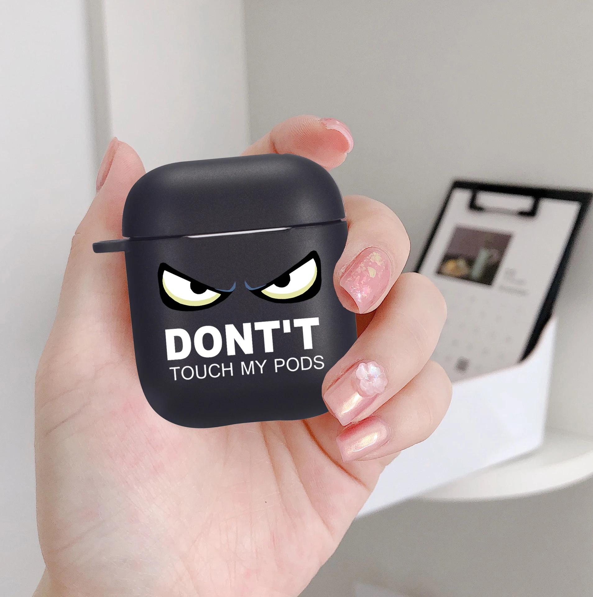 卸売apple airpods 1 2カバースローガンシンプルなテキストいけないタッチmypodsイヤホンためのairpodsプロ3キャパ