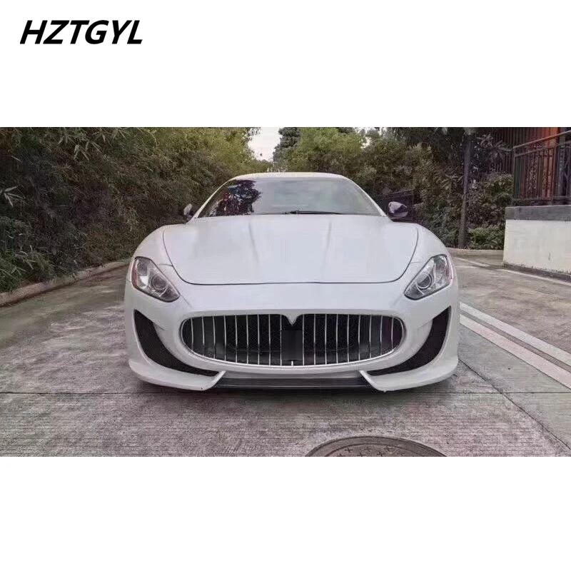 GTS Style Unpainted FRP Or Half Carbon Fiber Car Body Kit Front Bumper For Maserati GT Tuning 2008-2015