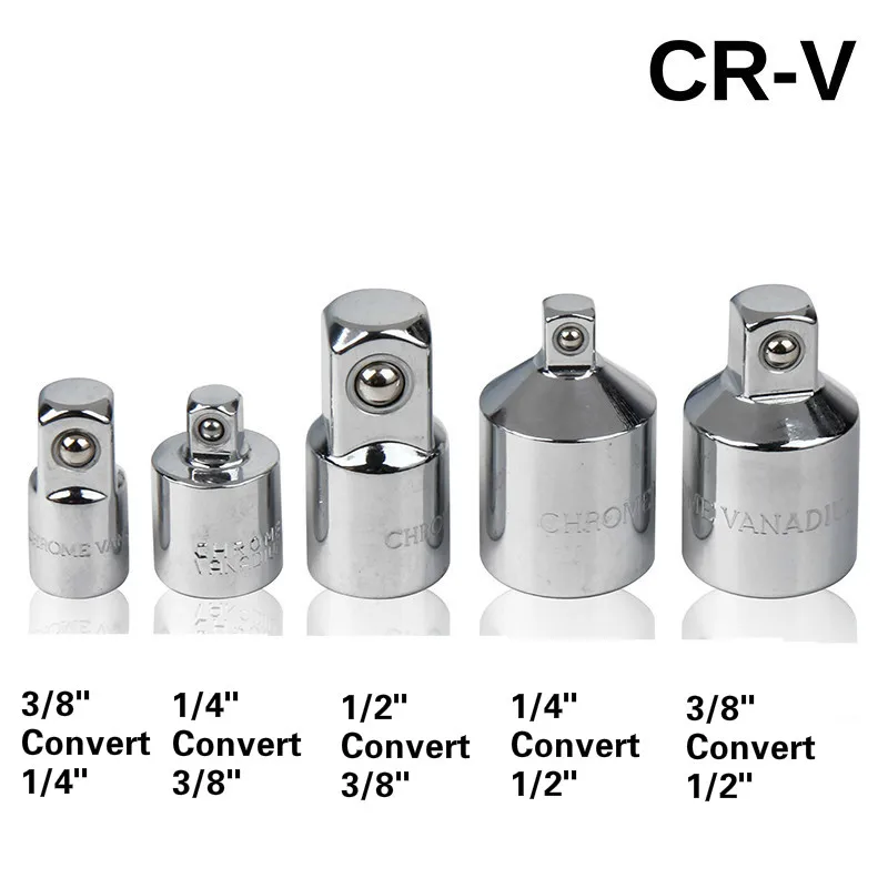 Hi-Spec 1/4 3/8 1/2 3/4  Drive Socket Adapter Converter Reducer Air Socket Wrench Adapter Set Connection Rod Hand Tools Set