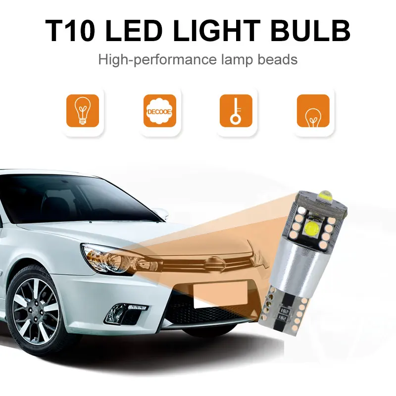 LED T10 W5W 194 Car bulbs Clearance Light Parking Lamp White for Audi A3 B8 A6 C6 80 B5 B7 A5 Q5 Q7 TT 8P 100 8L C7 8V A1 C7 S2