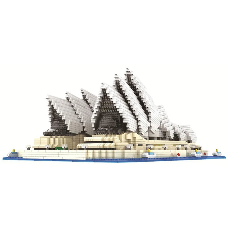 4131PCS Mini Diamond Blocks Famous City Architecture Sydney Opera House Model Building Blocks Bricks Toys for Children Gifts