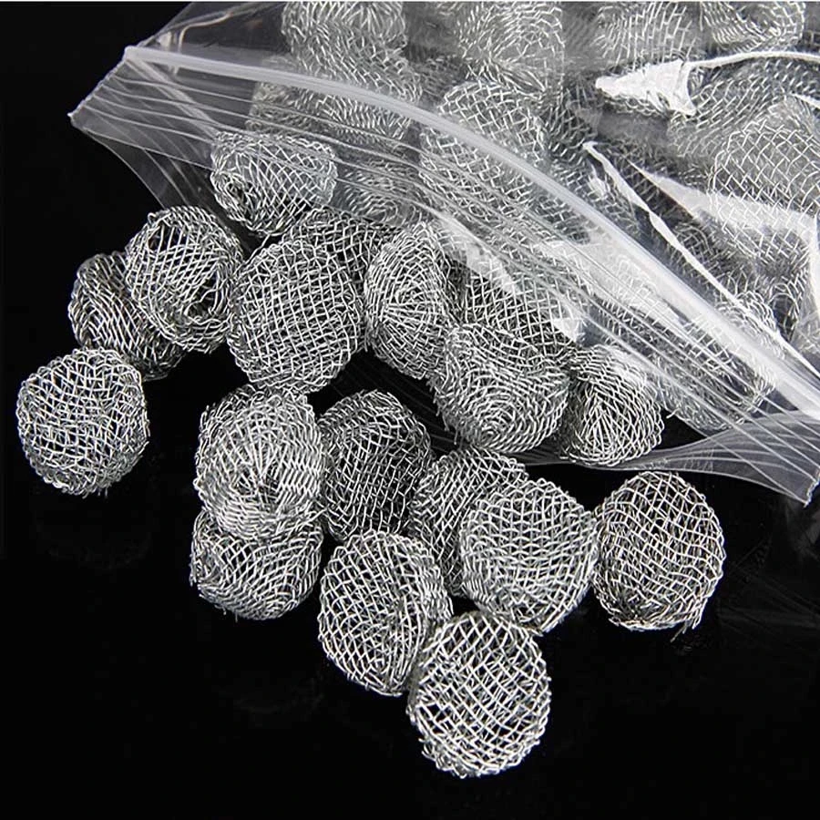 19mm Stainless Steel Combustion-Supporting Network Screen Dome Mesh Fire Pipe Special Tool Smoking Accessories10pcs/Lot
