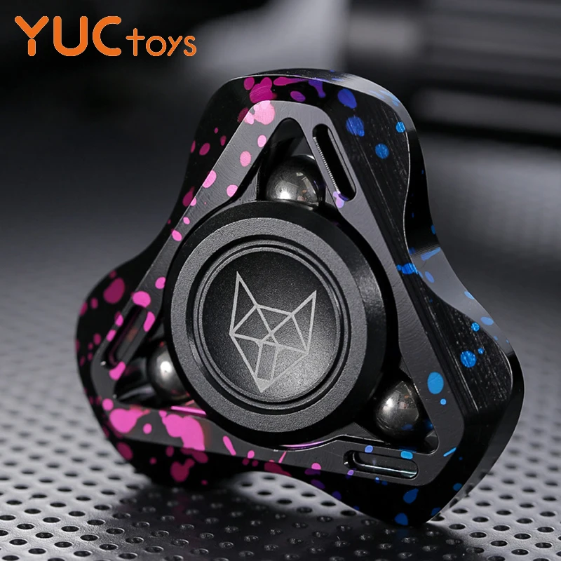 

Aluminum Alloy Anti Stress Fidget Spinner Toy for Kids Adults ADHD Stainless Steel Hand Gyro Finger R188 Mute Bearing Spin 5mins