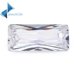 50Pcs 3x7~6x12mm Rectangle Shape 5A White Color CZ Stone Zircon Synthetic Gems Brilliant Cut Cubic Zirconia For Jewelry