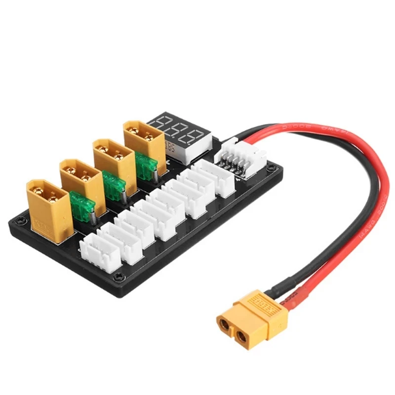 New 3S-4S XT60 Li-Po Battery Parallel Charging Board 1S-3S XT30 charging board for imax B6 / B6AC lithium balance charging