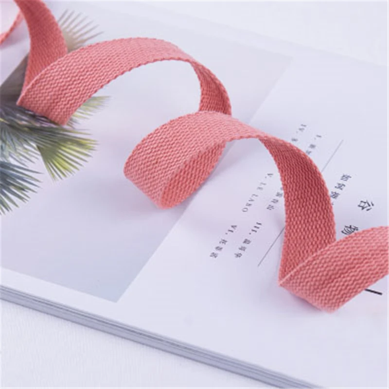 

5 Meters 25mm( 1") Canvas Webbing Backpack Belt Polyester Cotton Webbing Ribbon Bag Belt Strap Garments Crafts Accessories