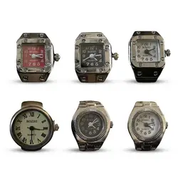 Punk Finger Ring Watch Elastic Wear-resistant Unisex Finger Watch For Anniversary Mini Size Gift For Student Birthdays Christma