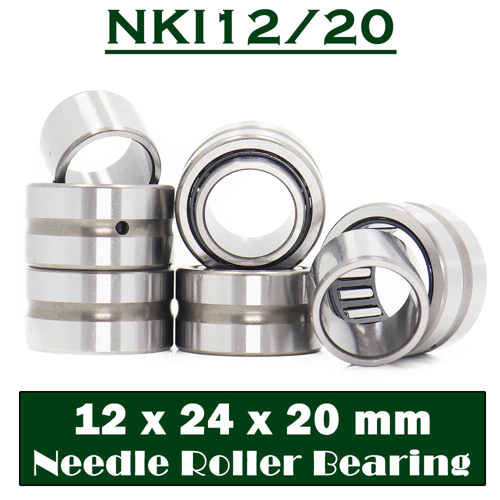 NKI12/20 Bearing 12*24*20 mm ( 5 PCS ) Solid Collar Needle Roller Bearings With Inner Ring NKI 12/20 Bearing